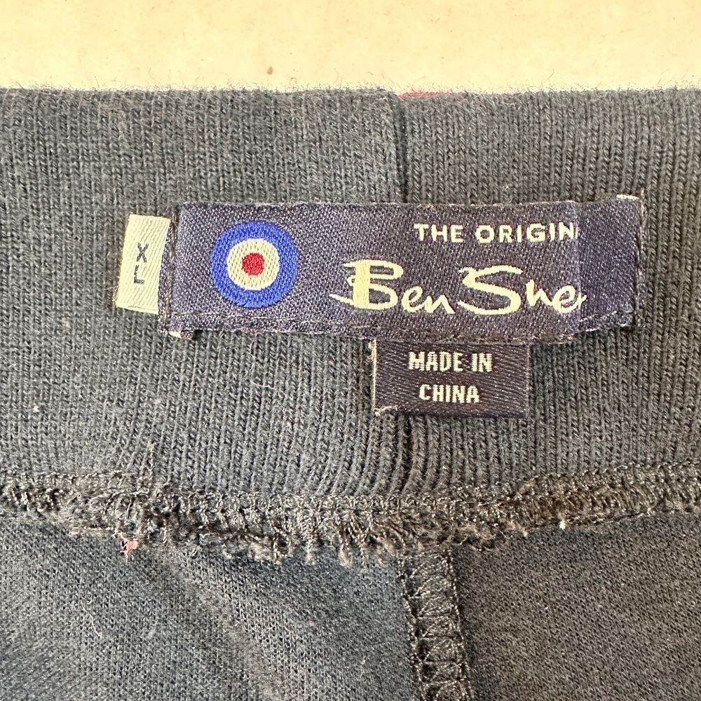 Ben Sherman Drawcord Navy Jogger Pant - Picture 3 of 6